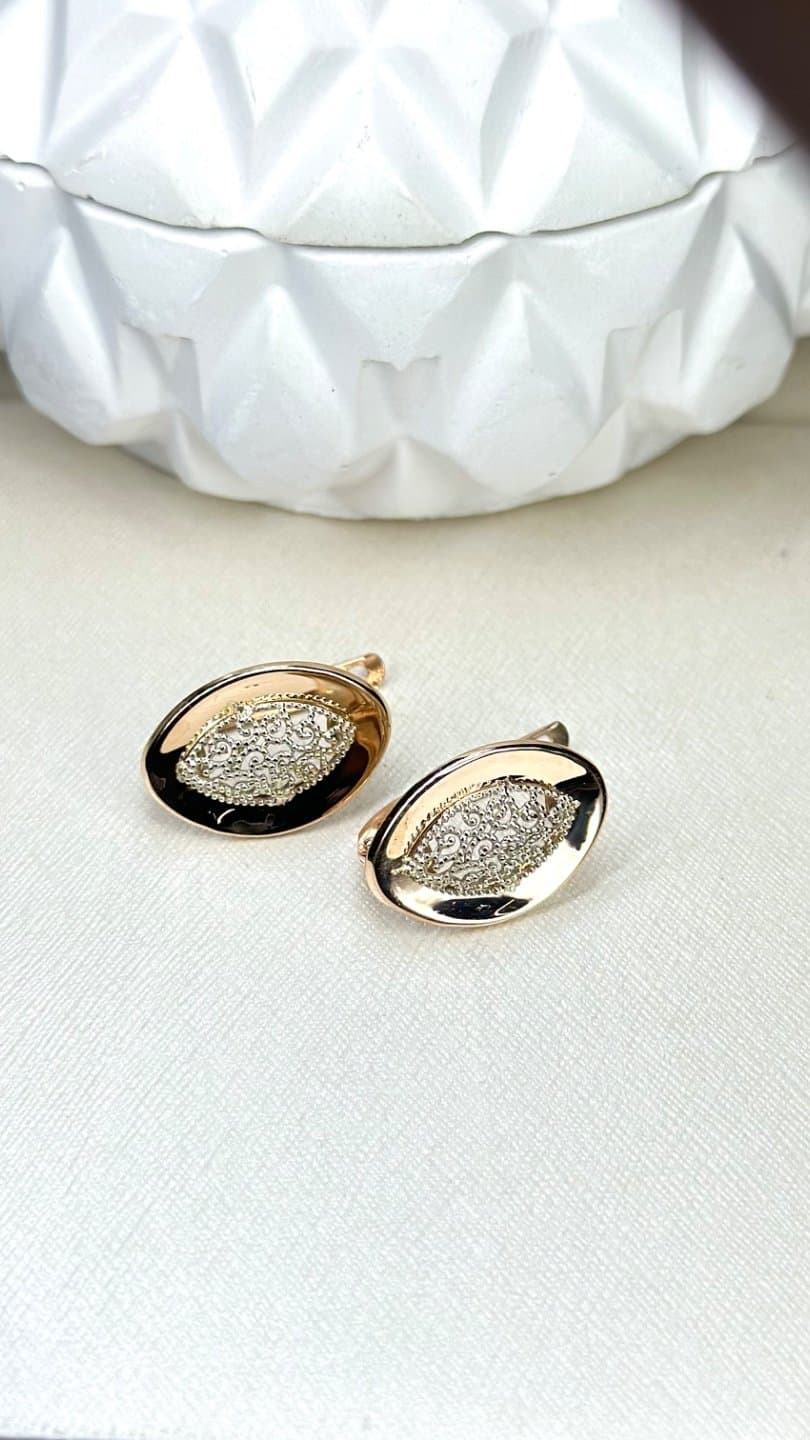 Серьги из красного золота